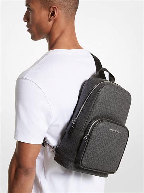 michael kors mens cooper nylon sling pack|Michael Kors sling bag sale.